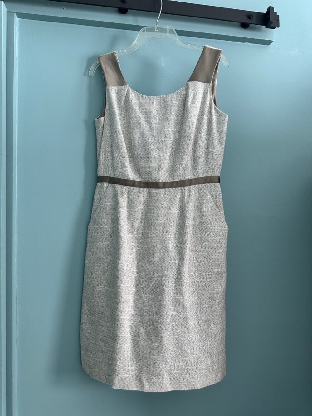 Tahari ASL Tan Tweed 2-Piece Dress Set